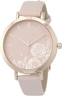 Nine West Women's Floral Dial Strap Watch