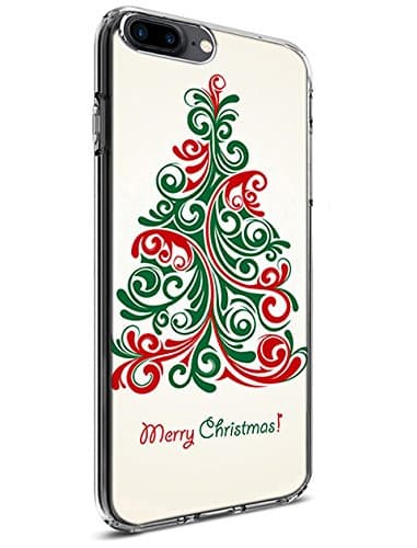 Lakaka Protective Case for iPhone 8 Plus/iPhone 7 Plus 5.5 Inch Dancing Christmas Tree