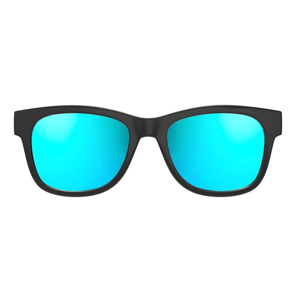 [Upgraded Version] Alien 5 Bone Conduction Glasses Wireless Bluetooth 4.2 Headphones Polarized Sunglasses Stereo Music Waterproof Headset with Mic for iOS Android Matted Black Frame