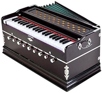Best Harmonium 9 Stopper, Chudidaar Bellow, 42 key, Two reed, Bass Male, Harmonium with Cover J-stop9
