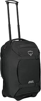 Osprey Wheeled Duffel Bag, Black, 22"/45L, Black, 22"/45L, Wheeled Duffel Bag