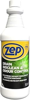 Zep Drain Bioclean & Odour Control - 1l, Drain Unblocker For Preventive Maintenance To Keep Drains Unblocked, Perfect For Bad Smells, Sink Cleaner For Smelling Sinks, Zep Commercial