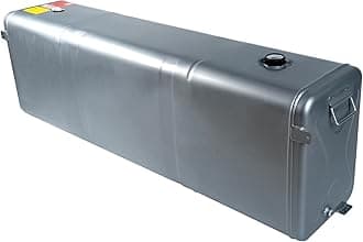 58 Gallon Aluminum Fuel Cell Tank Rectangular Transfer Fuel Tank Auxiliary Diesel Storage for Transportation Truck