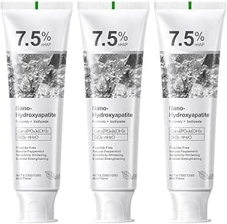 Nano Hydroxyapatite Toothpaste 7.5% nHAP, 4.23 oz – Enamel-Strengthening • Fluoride-Free • Natural Peppermint • Ideal for Sensitive Teeth