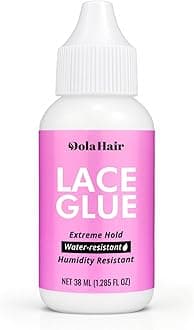 Dolahair Extreme Hold Lace Glue for Wigs, Waterproof, Invisible Bonding, 1.3 Ounce