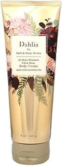 Bath and Body Works Dahlia 24 Hour Moisture Body Cream 8 Ounce Full Size Gold Tube 2020
