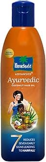 Parachute Advansed Ayurvedic Coconut Hair Oil With Neem, Amla, Bhringraj & 22 Natural Herbs | Reduces Dandruff, Thinning & Prevents Hairfall | 190ml