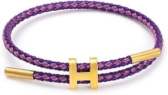 Bracelets Fashion for Women Adjustable Bracelet, Gold-plated Buckle Design Titanium Steel Wire Rope Jewelry