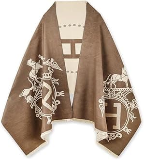 Scarfs for Women Pashmina Silky Shawl Wrap for Evening Dressing Blanket Open Front Poncho Cape