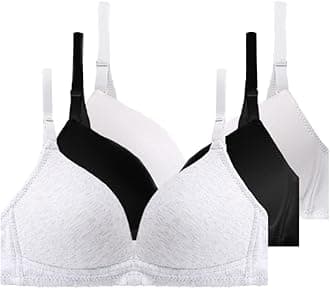 Phennie's Big Girls Cotton Training Bras Kids Wireless Light Padded for Teens 10-18 Years