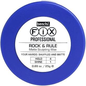 Bench Fix Professional ROCK & RULE Matte Sculpting Wax | Hair Wax for Adult | Stylish Matte Finish with Volume | Non Sticky - 25gm - (Pack of 2).
