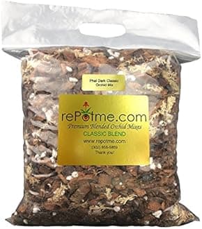 - rePotme Orchid Potting Mix, Phalaenopsis Dark Classic Orchid Mix (Junior Bag) - Hand Blended in The USA