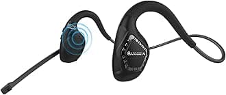 Open Ear Headphones, Air Conduction Bluetooth Headset, Wireless Earphones Stereo w/Noise-Canceling Boom Microphone, 10 Hrs Playtime, Light and Comfortable for Cell Phone Sport Office Driving
