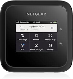 Nighthawk M6 Pro Mobile Hotspot 5G mmWave, 8Gbps, Unlocked, AT&T, T-Mobile, Verizon International Roaming 125 Countries, WiFi 6E, Portable Device for Travel, Modem Wireless Router (MR6550)