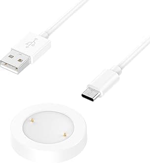 TenCloud Charger Compatible with Honor Watch GS 4/GS 3 Smartwatch Replacement USB Charger Charging Stand Adapter Station Cradle Dock with Cable for Honor Watch GS 3 White