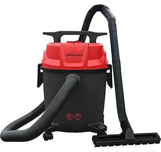 MELLERWARE Vacuum Cleaner Wet and Dry 1200 Watt- MWVC 01 with 3in1 Multifunction Wet/Dry/Blowing| 14KPA Suction and Impact Resistant Polymer Tank,(Black/Red), (Wet & Dry MWVC 01)