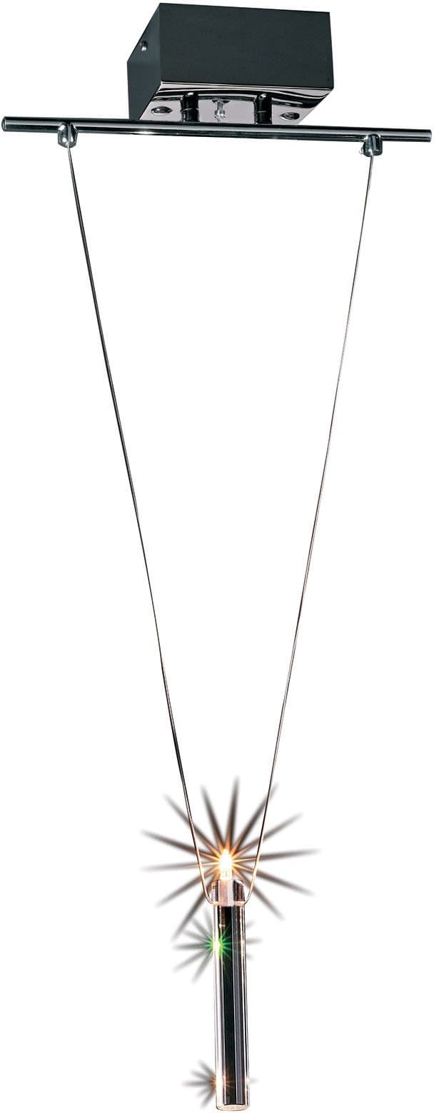 ET2 Lighting E20100-19 Prisms Mini Pendant, Chrome