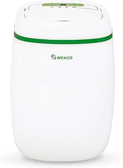 Meaco 12L Low Energy Dehumidifier and Air Purifier 2 in 1- Quiet Dehumidifier For Flats, Apartments & Small Homes - Controls Humidity & Cleans Air Year Round, Comes with HEPA Filter