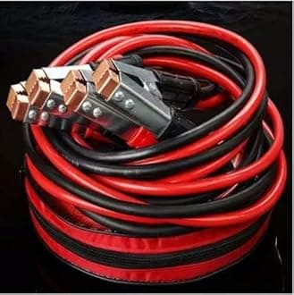 QNJL Car Heavy Duty Jumper Cable. Start Leads Booster Cables [1500AMP] Auto Battery Booster Cable [2 Meter] Emergency Petrol Diesel Car Van Truck Free Cable Complete with Carry/Storage Bag