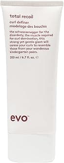 EVO Total Recoil Curl Definer - Strong Hold Defining Moisturizing Cream - Enhances Natural Curl Pattern & Reduces Frizz - Humidity Control