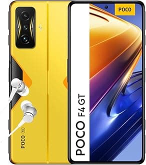 POCO F4 GT 5G - Smartphone 12+256GB, 6.67” 120Hz E4 AMOLED Display, Snapdragon 8 Gen 1, 64MP Triple Camera, 4700mAh, 120W HyperCharge, Cyber Yellow (UK Version + 2 Years Warranty)