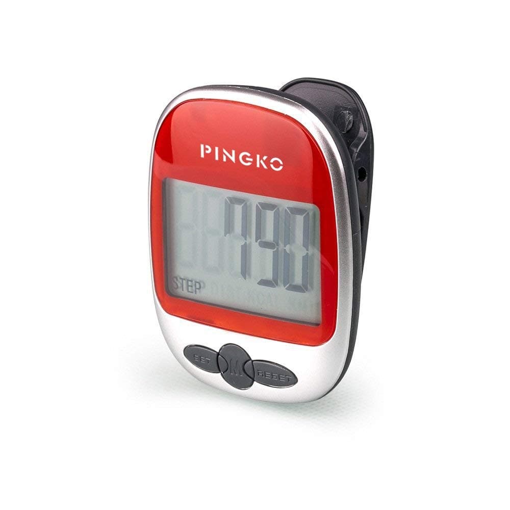 PINGKO Pedometer for Walking - RED