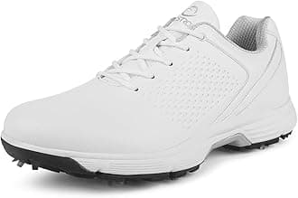 Professional Golf Shoes for Men 7 Spikes Non-Slip Outdoor Golf Sport Training Sneakers Mens Comfortable Sport Shoes for Golfing Size 7-15