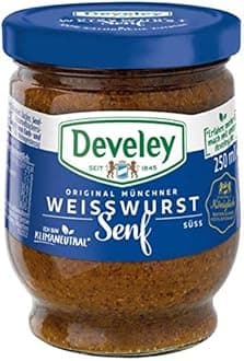German Mustard | Original Munich Weisswurst Bavarian Mustard | 250 ml | Develey | Germany