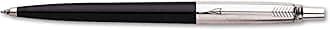 Parker Jotter Black Chrome Trim Ball Pen Black Ink (Blister Pack)