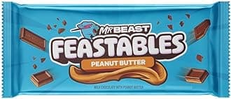DECADENT FOODS Mr.Beast Feastables Milk Chocolate With Peanut Butter Creamy Smoothness Delicious Texture Bar 1.24oz 35gm