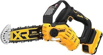 20V MAX 8 inch Brushless Cordless Pruning Chainsaw with 3 Ah Battery Included (DCCS623L1)