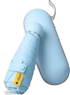 DidomeMini Sun Protection Windproof Foldable Umbrella,UPF 50+Travel Umbrella UV Protection Sunscreen Sun Umbrella for Women Men Sun and Rain Dualuse Automatic Open