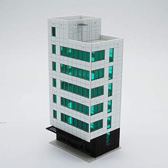 Outland Models Railway Colored Modern City Business Building Tall Office N Gauge