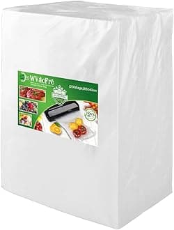 WVacFre 28x40cm(200Bags) Vacuum Sealer Bags Designed for Sous Vide Cooking and Food Storage,BPA Free Embossed Vacuum Food Sealer Bags and Compatible with All Types Sealer Machines