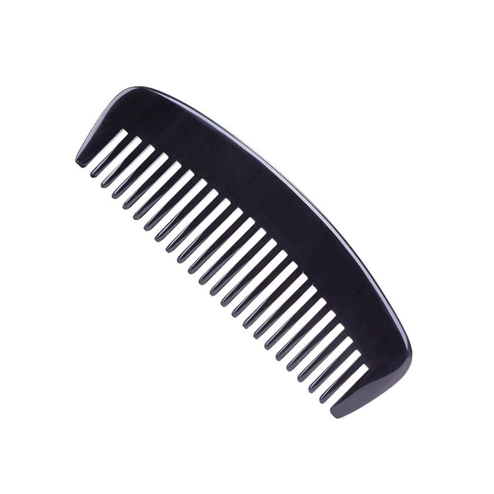 Exquisite Natural Ox Horn Hair Comb 100% Handmade Premium Quality Anti-Static Comb Without Handle (Type Wide tooth)