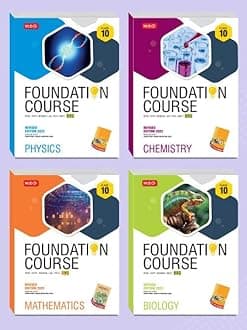 MTG Foundation Course For NTSE-NVS-BOARDS-JEE-NEET-NSO-IMO Olympiad - Class 10 (Physics, Chemistry, Mathematics & Biology), Based on Latest Competency Based Education 2022- Set of 4 Books Product Bundle – 17 February 2022