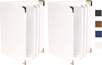 Restaurant Menu Cover 8.5x11 Inch Premium Leather (Set of 2) – 4 Page 8 View, Elegant Durable Menu Holder for Restaurants, Hotels, Cafes, Office, Upscale Dining & Events