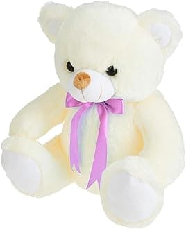 Storio Toy Cute Huggable Teddy Bear | 30 cm | Plushie Soft Toys for Kids | Plush Soft Toys for Baby Boys and Girls Kids - White | Best Gift