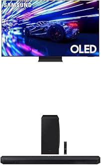 SAMSUNG 55-Inch Class OLED 4K S95D Series HDR Pro Smart TV (QN55S95D, 2024 Model) w/ QS730D 3.1.2ch Soundbar w/Wireless Dolby Atmos Audio, Q-Symphony, HW-QS730D/ZA