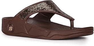 BATA Women's Kafi Brown Slipper