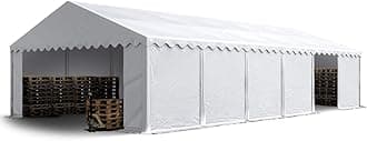 TOOLPORT Storage tent 6x12 m PVC 700 N waterproof shelter white
