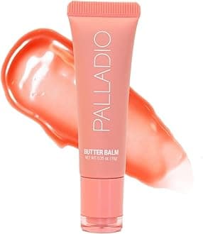 Butter Balm - Peaches & Cream | Hydrating Lip Balm With Sheer Tint, Aloe, Peptides, Shea Butter & Vegan Formulation | For Instant Moisture, Shine & Soothing Lip Care
