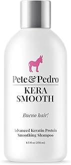 Pete & Pedro KERASMOOTH SHAMPOO – Strengthening & Smoothing, Keratin Protein, Moisturizing Daily Cleanser Prevents Breakage, Removes Buildup, Reduces Frizz & Flyaways| Shark Tank Featured, 6 oz.