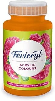 Fevicryl Pidilite Acrylic Colour (500 ml, Orange)