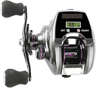 Fishing Wheel, Electric Fishing Reel with Digital Display, Professional Water Drop Wheel, with Magnetic Braking System, for Fishing Freshwate Saltwater,Right Hand