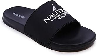 Men's Open Toe Slide Sandals - Comfortable Indoor & Outdoor Shower Slippers