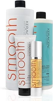KERAGEN Formaldehyde-Free Hair Smoothing Treatment Kit | At-Home Health-First Transformation for Salon-Quality, 16 Weeks Frizz-Free Smoothness 16 Oz