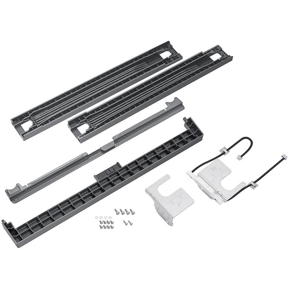 SAMSUNG Bespoke Front Load Washer Dryer Stacking Multi Control Combo Kit with Washing Machine Gap Cover All Parts SKK-9MCT Silver Steel