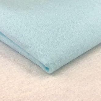 Acrylic Felt Fabric by The Metre - 60" (150cm) Extra Wide, 1mm Thick - Continuous Length Soft Crafting for Sewing, Applique, Decorations & Upholstery - Discount Fabrics LTD(Pastel Blue,5)