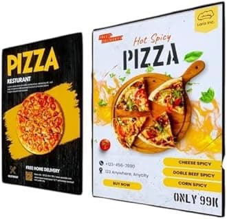 Ultrathin Frame LED Light Box, LED Menu Display Sign Restaurant Menu Board LED Backlit Menu Board For Restaurant Cafe Shops Wall Mounted Billboard